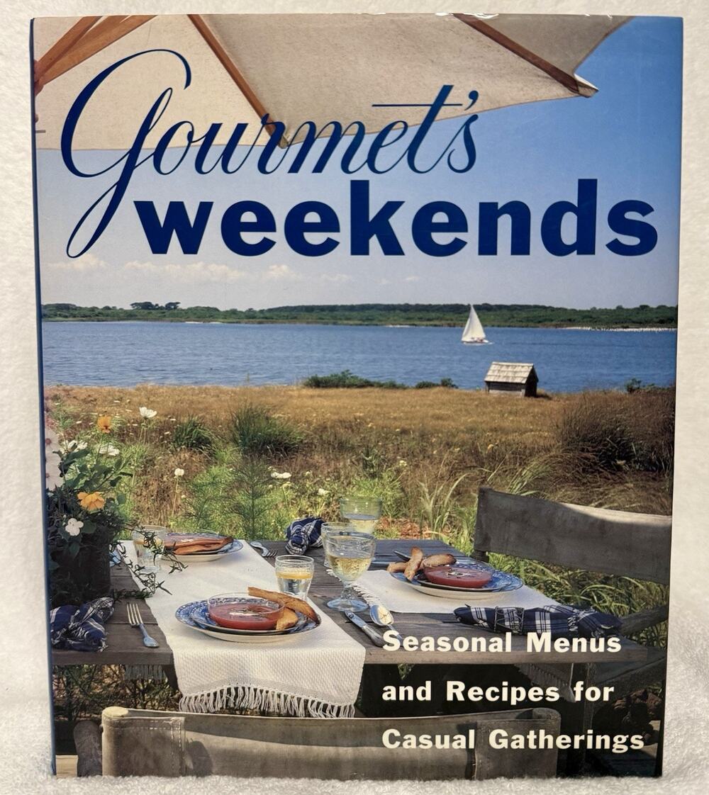 VINTAGE Gourmet's Weekends Gourmet Editors 1995 Illustrated Cookbook Condé Nast